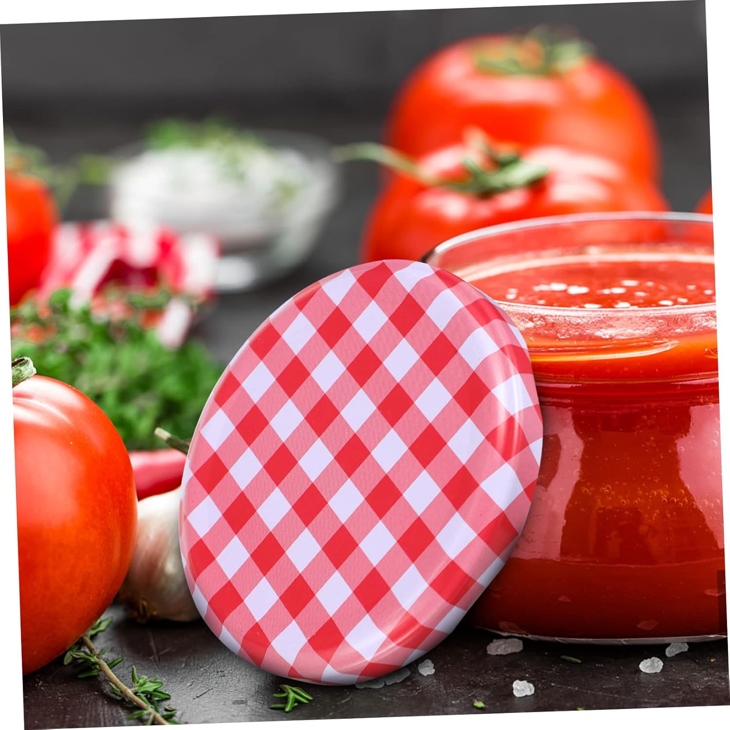 200pcs Tinplate Mason Jar Lids Wide Mouth Jar Caps Airtight Leakproof Food Storage Decor