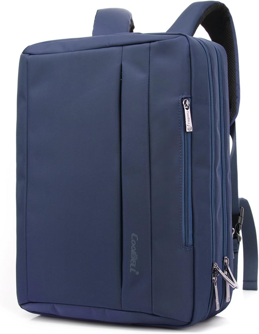 CoolBELL 17.3 Inches Convertible Laptop Messenger Bag Shoulder Bag Backpack Oxford Cloth Multi-Functional Briefcase for Men Women Laptop/MacBook (Blue)