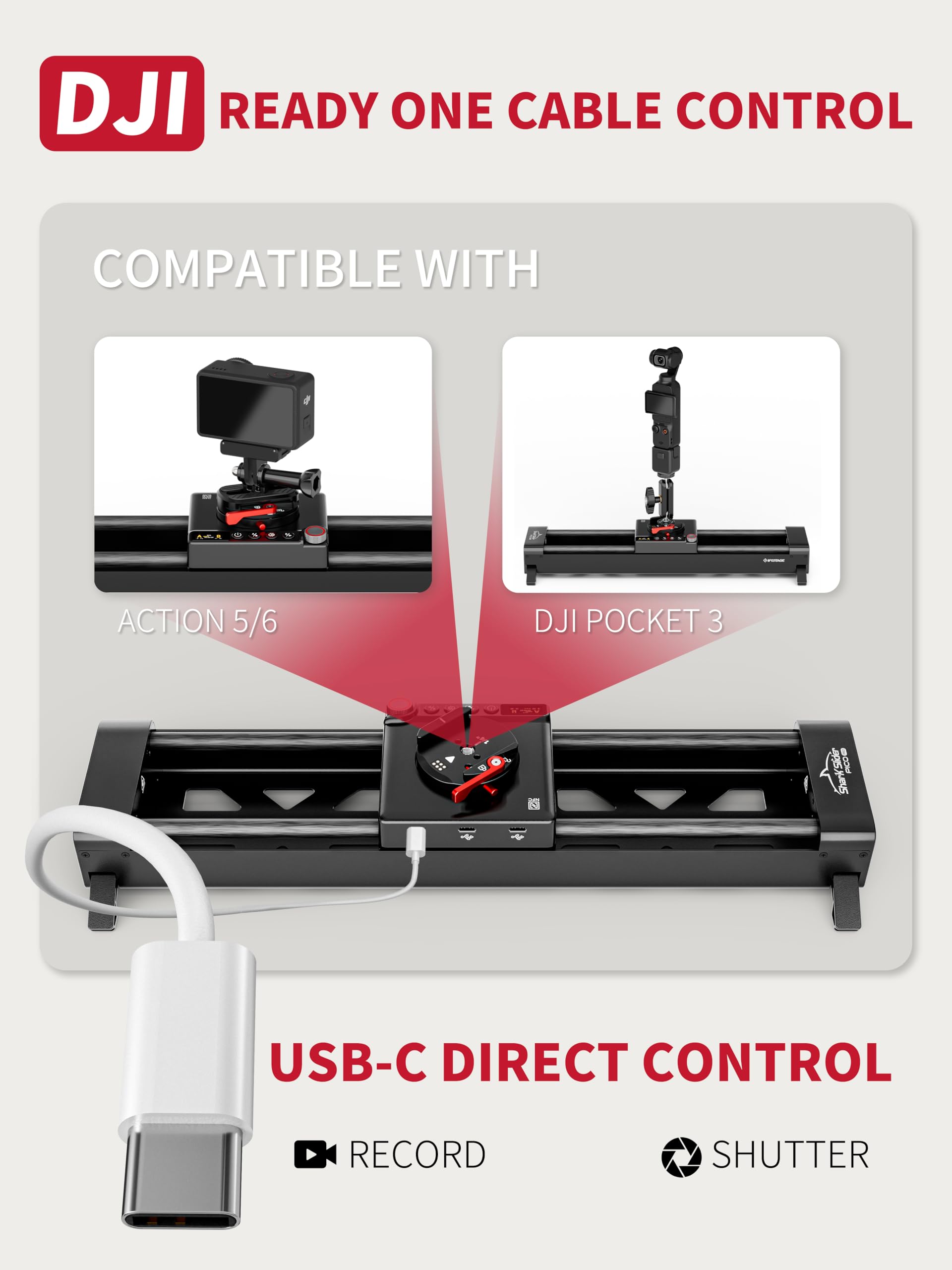 Amazon.com : IFOOTAGE Pico Pro Motorized Camera Slider,2-Axis 