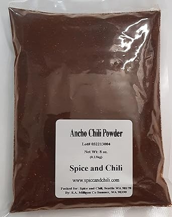 Ancho Chili Powder, 8oz 0.50lb