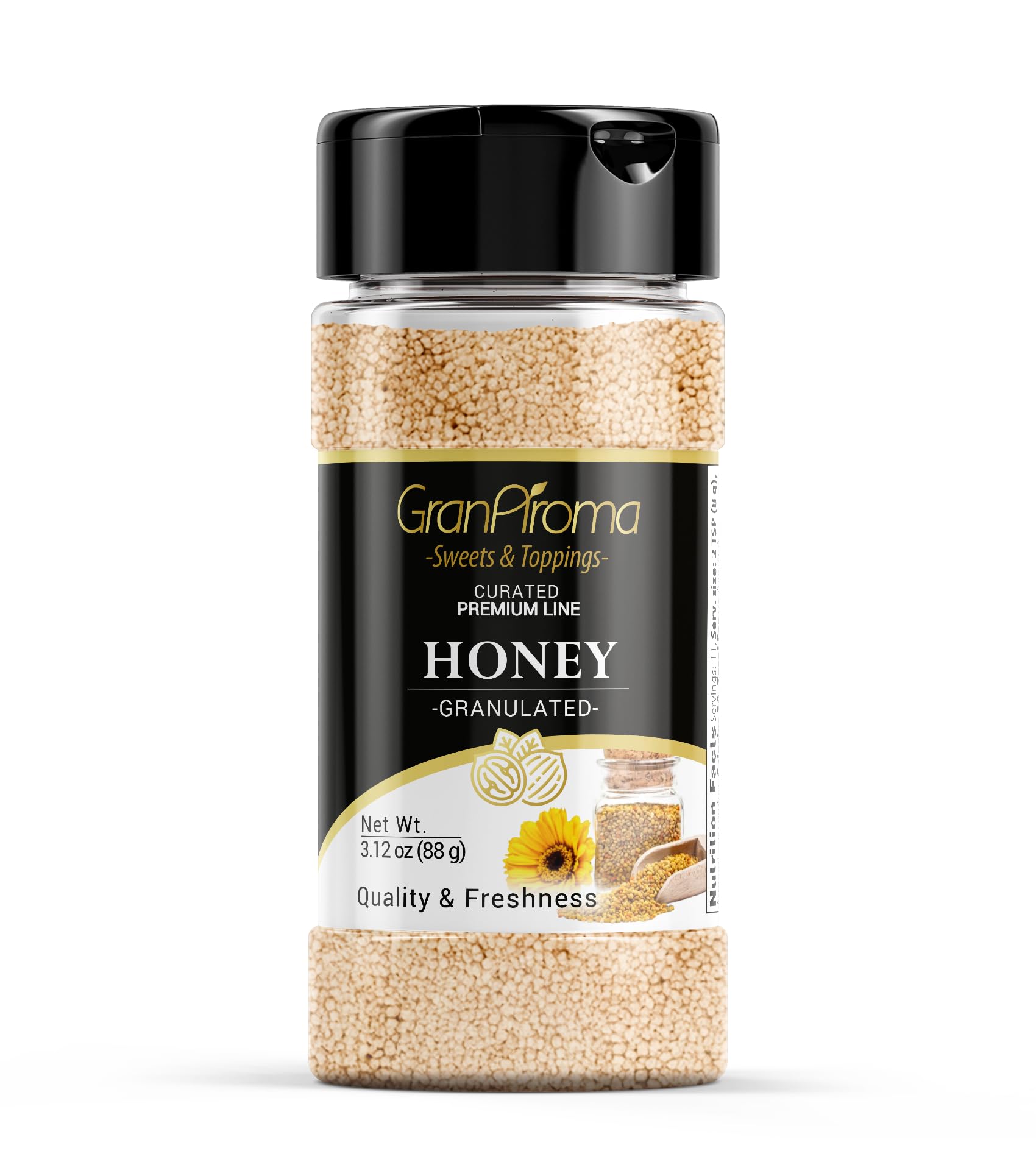 GranAroma Honey Granules, Sweet & Natural Flavor, Use in Baking, Tea, Smoothies (3.12 Ounce)