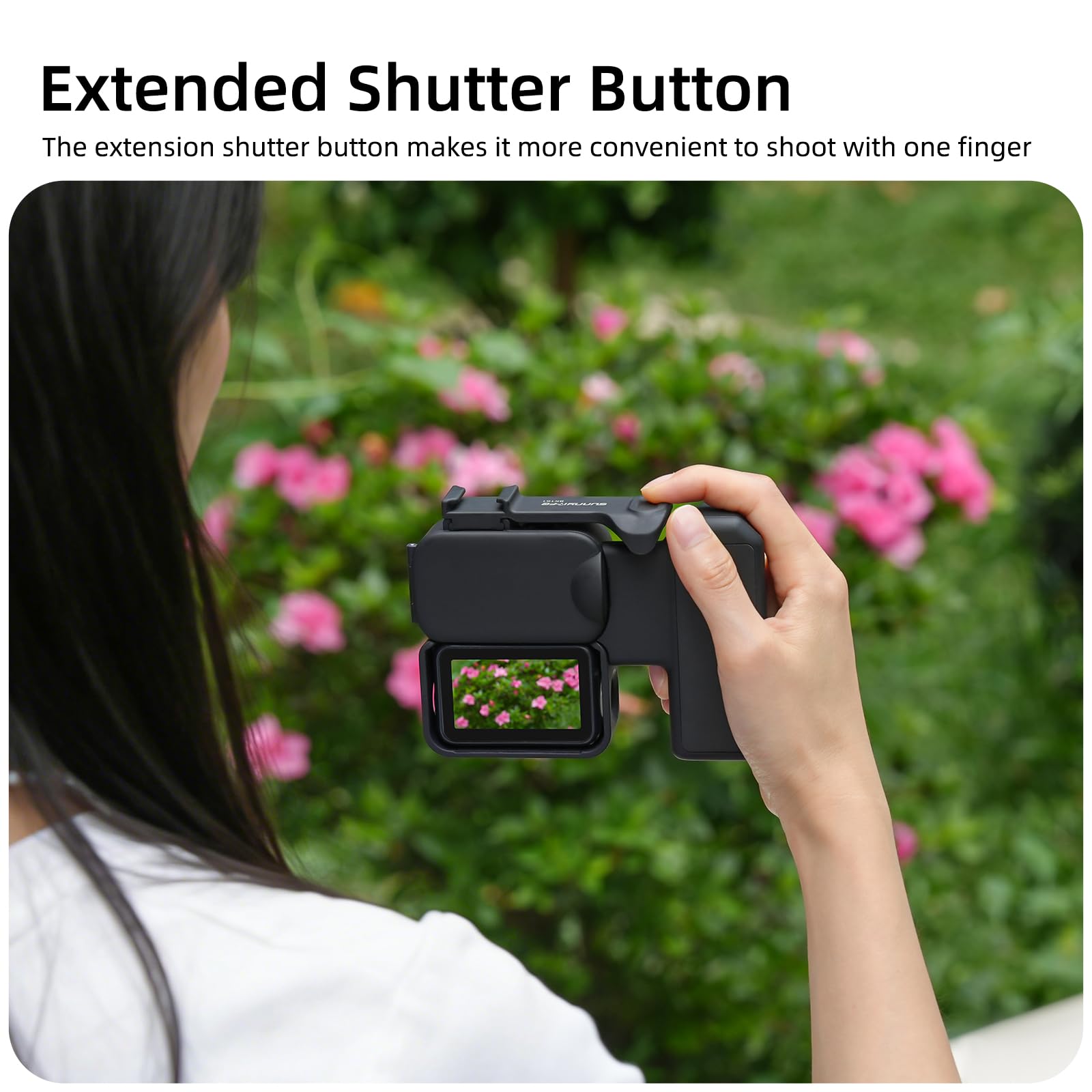 Gdraco Impugnatura integrata per DJI Osmo Nano Montaggio Facile Rapido Impugnatura Ergonomica per Scatti Stradi, Custodia Protettiva con Adattatore Scarpe Freddo Accessori per Osmo Nano