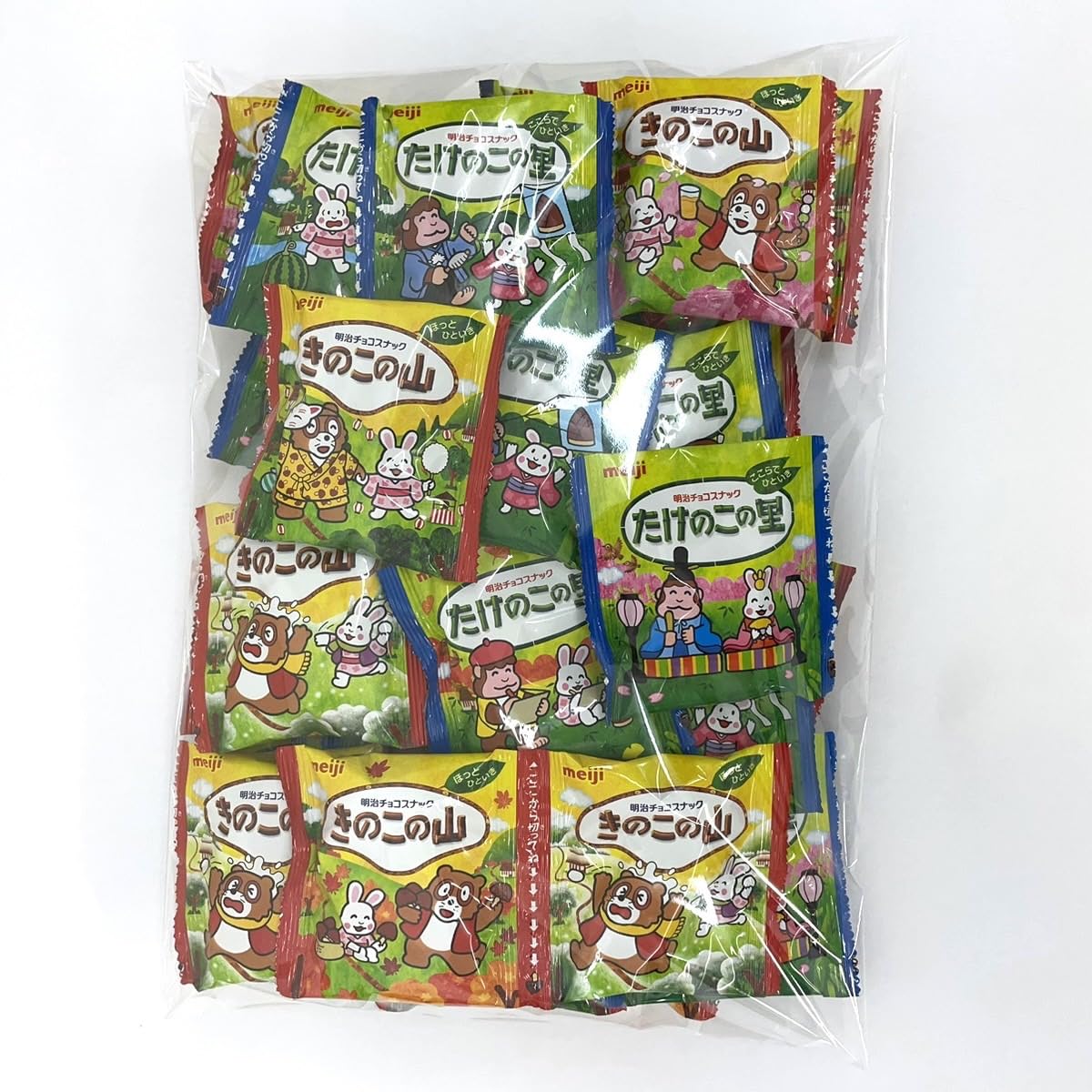 明治 きのこの山 たけのこの里 業務用ビッグパック 36袋(18×2種詰め合わせ) アソート 個包装 お菓子 チョコ