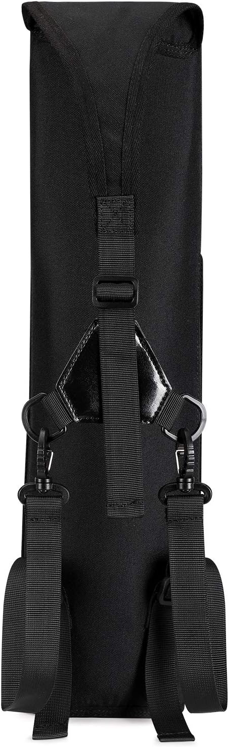 G4Free Archery Back Arrow Quiver Deluxe Canvas Arrow Holder Shoulder Hanged Hunting Target Quiver (Black with Tactical Patch) : Sports & Outdoors
