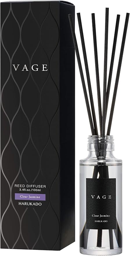 Amazon Co Jp 晴香堂 Harukado リードディフューザー Vage100 バーグ クリアジャスミン 6267 100ml スティック 日本製 ボトル ブラック ドラッグストア