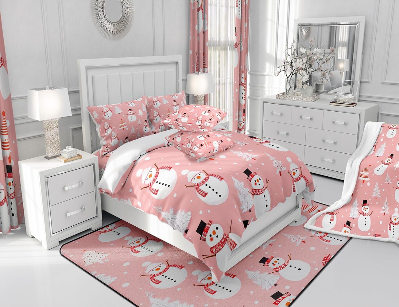 Funda Nórdica De Ciervo De Ciervo De Santa Claus De Panama