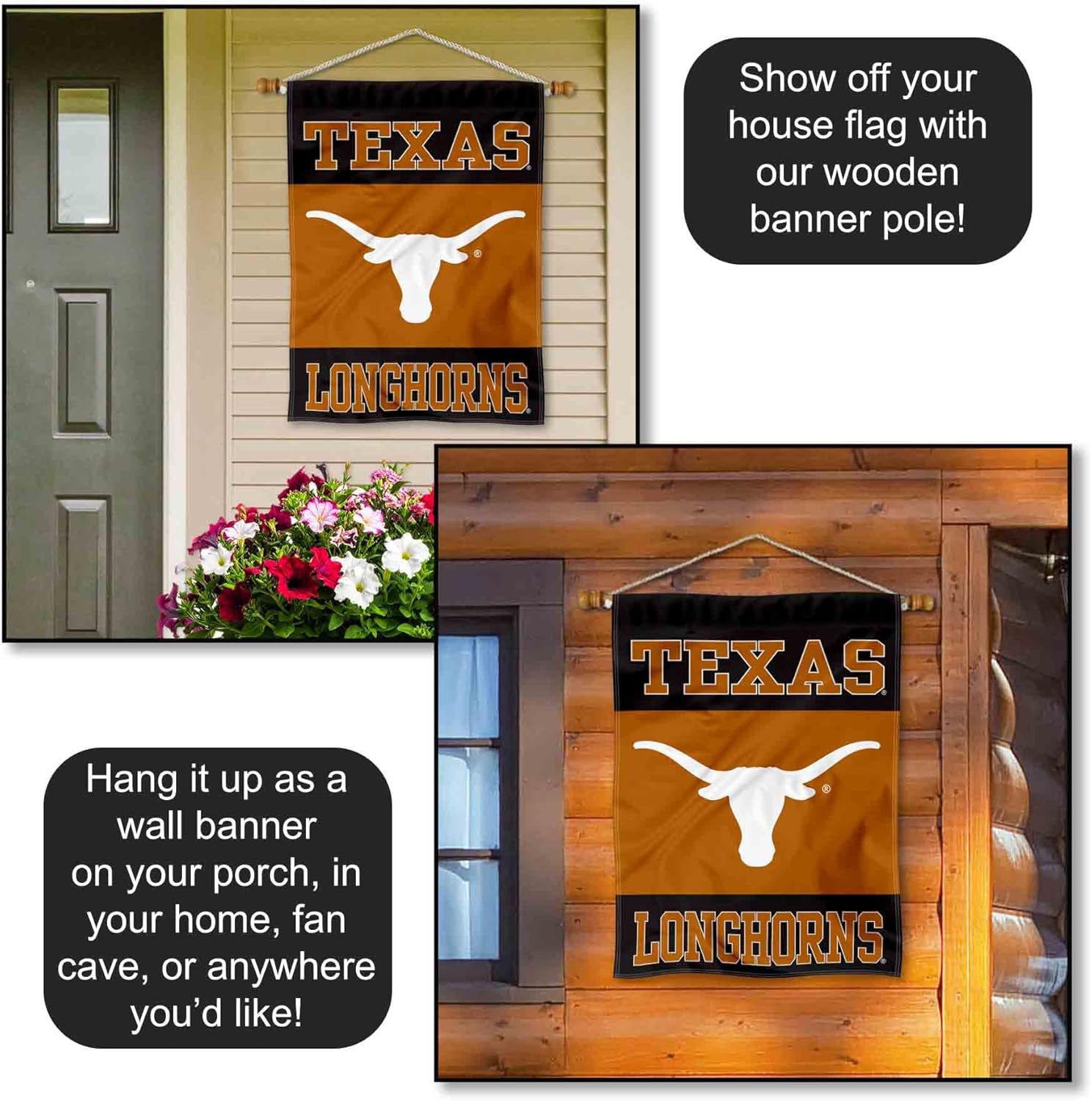 Texas Longhorns Banner House Flag - Image 5