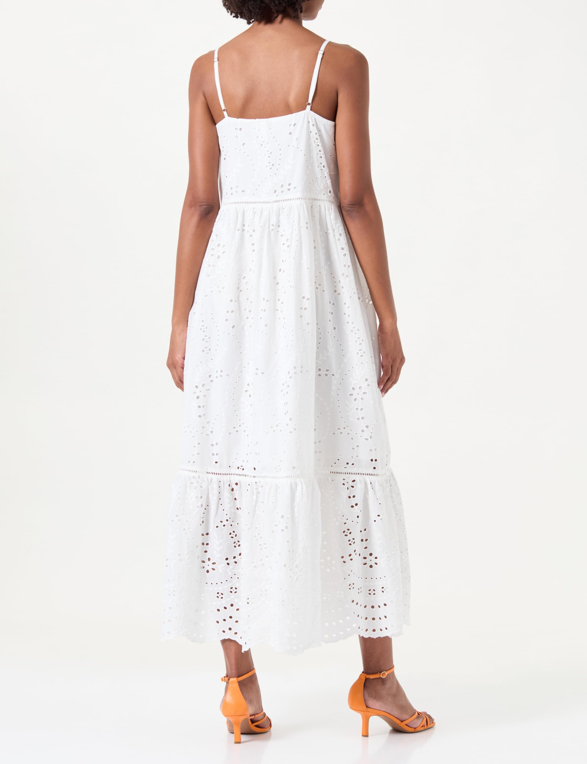 YAS LUMA Strap Long Dress S. NOOS, Star White, XS