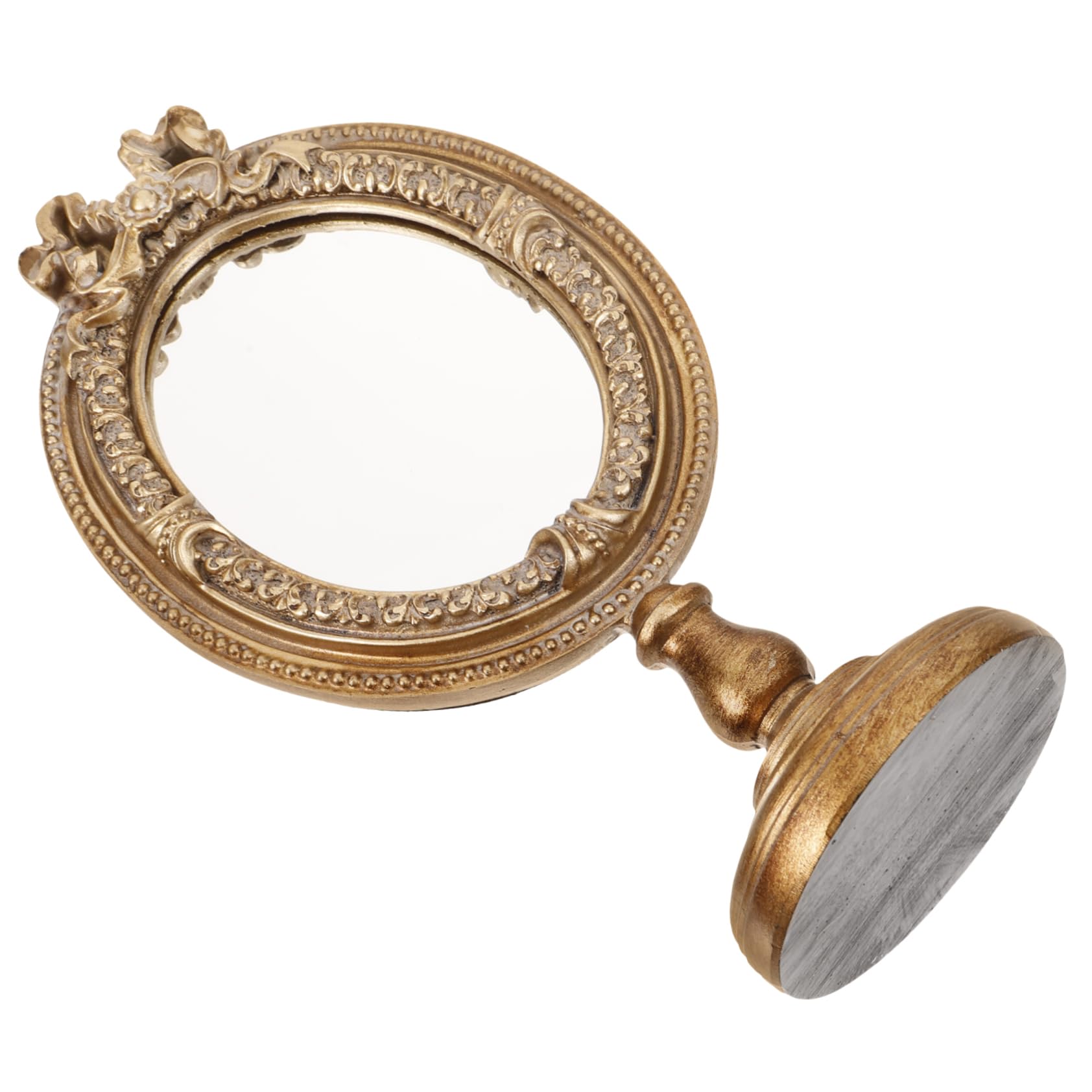 VALICLUD 3 Stück Vintage Aesthetic Tischspiegel Europäischer Stil Dekorativer Schminkspiegel für Schlafzimmer Schminkstation Leicht und Praktisch für Damen und Professionelle Make Up