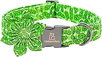 Vista 60 de Lionheart glory Collar de perro con bandera estadounidense, collar de flores para perro del 4 de julio, resistente y ajustable, collar patriótico