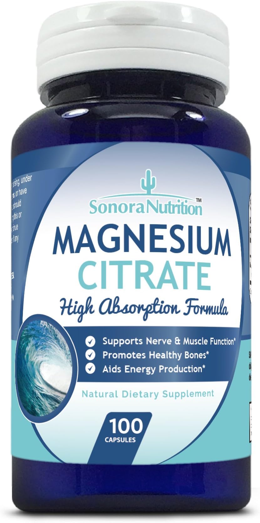 Sonora NutritionMagnesium Citrate High Absorption Formula 133 mg Per Serving, 100 Capsules