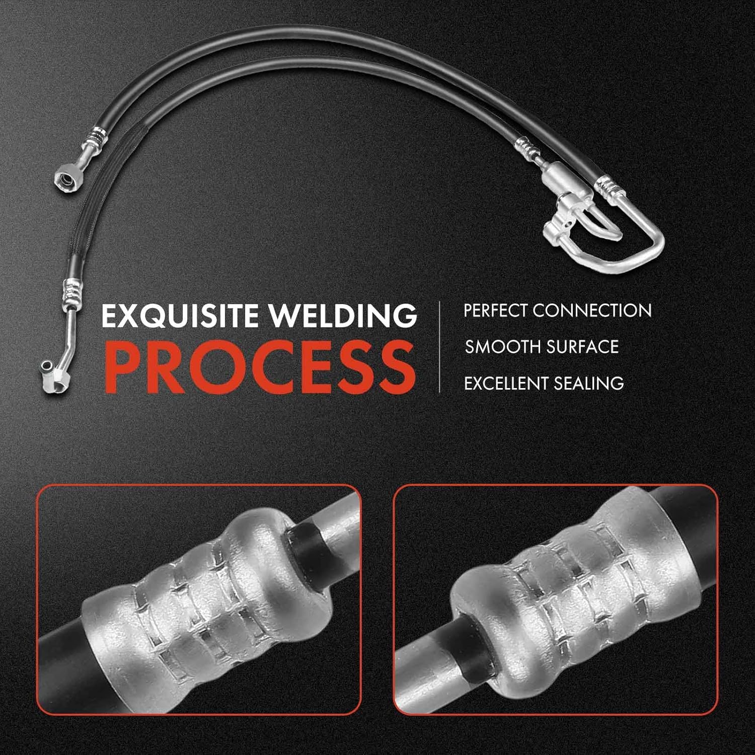 A-Premium A/C Suction Hose & Discharge Line Hose Assembly Compatible with Chevrolet S10 1998-2003 & GMC Sonoma 1998-2003 & Isuzu Hombre 2000, i-280 2006, 2.2L 2.8L