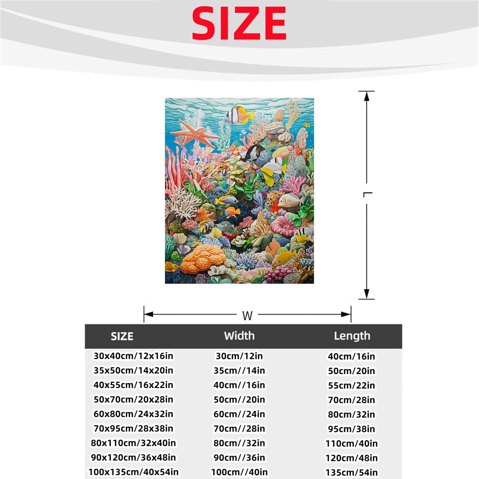 Malowanie po numerach, dla dorosłych, ryby, malowanie po numerach, zestawy koralowe, hobby dla dorosłych i kobiet, artykuły artystyczne, 82 x 100 cm, sztuka ścienna, przejrzystość kolorów, płótno do