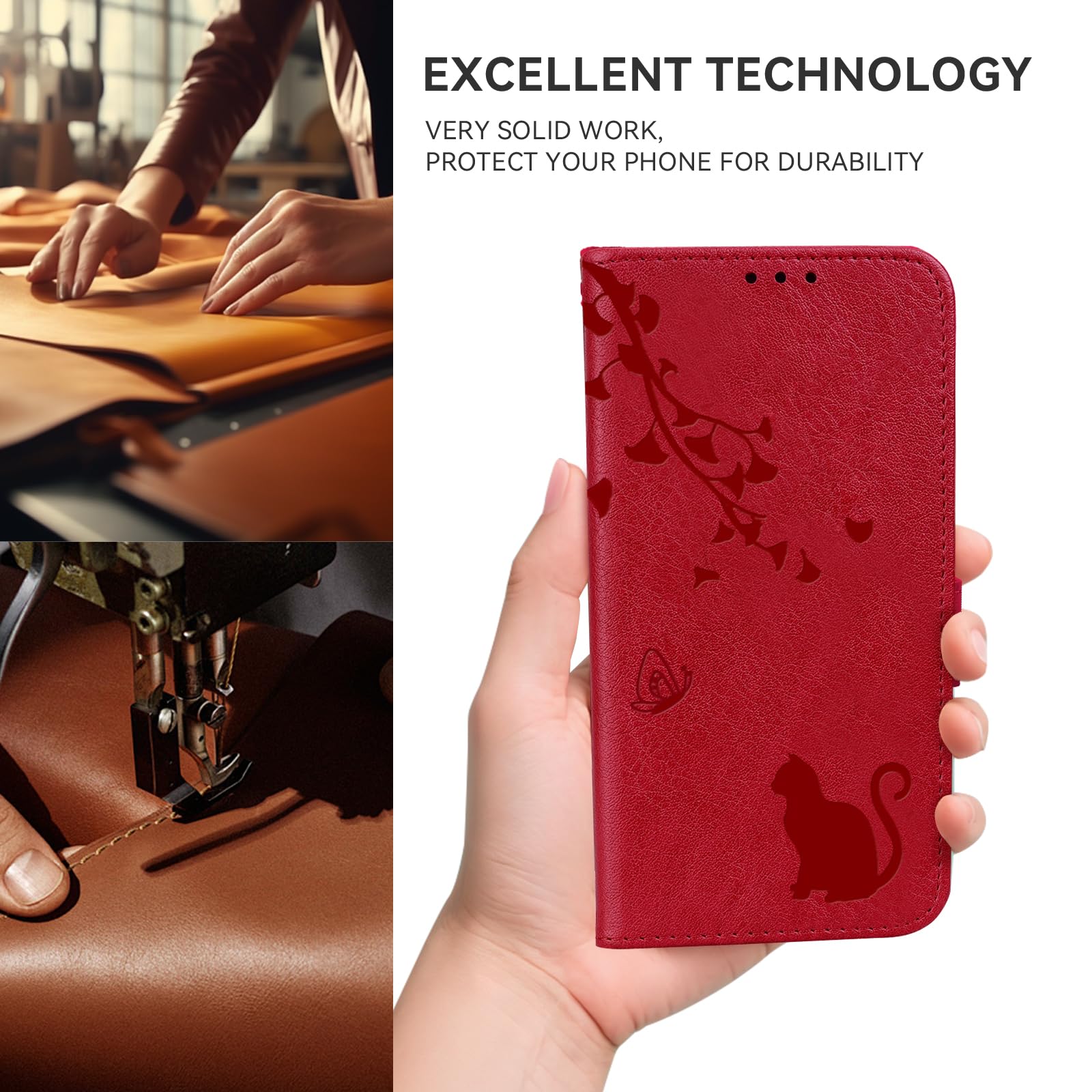 Handyhülle Für Honor Magic 6 Lite 5G – PU Leder Flip Case Mit Standfunktion & Kartenfächern