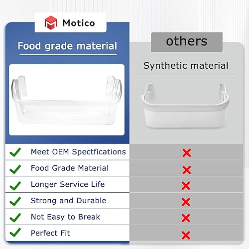 Miniatura 4 de UPGRADE 2 estantes para puerta de refrigerador 240323002 compatibles con Frigidaire FGHS2631PF4A, FGHS2655PF5A, FGHS2655PF4, reemplaza AP2115742