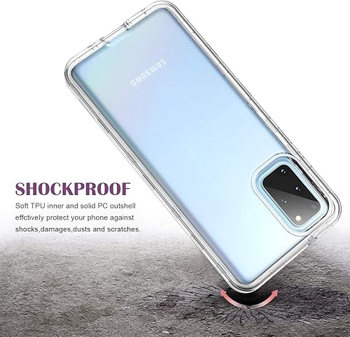Miniatura 10 de WeLoveCase Funda para Galaxy S20+ 5G - Protección de cuerpo completo 3 en 1, parachoques de TPU resistente a prueba de golpes, 6.7 pulgadas, morado