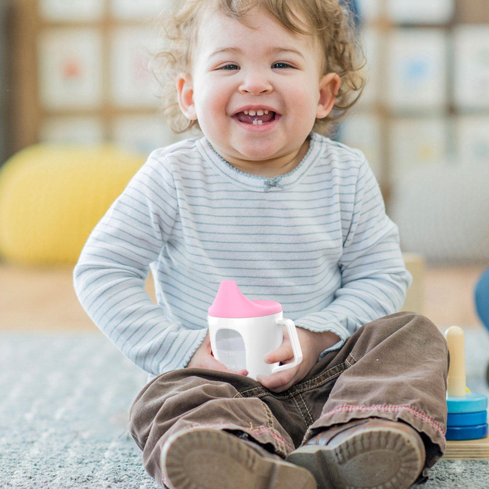 Gobelet Anti-Fuites Pour Bébé Avec Bec Et Poignées - Tasse D'Apprentissage Enfant