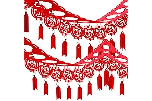 Chinese New Year Decorations Red Garland