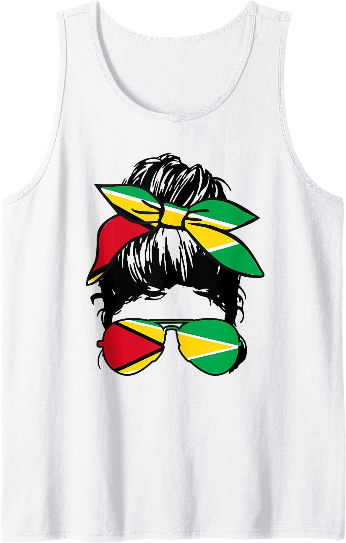 Guyanese Girl Guyana Flag Pride Tank Top