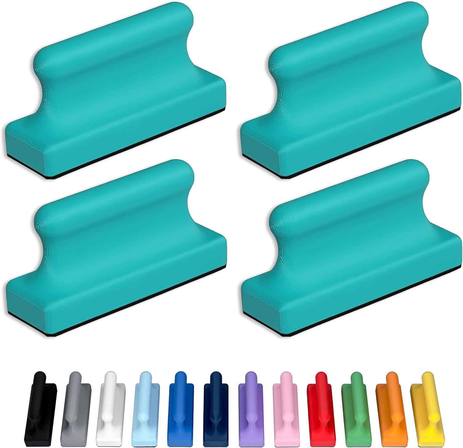 Glassboard Studio Mega Magnets - Neodymium, Heavy Duty (4, Seaside Teal Pawn)
