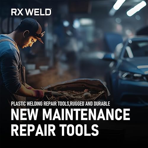 Miniatura 7 de Kit de Soldadura de Plástico Deluxe RX WELD, Kit de Reparación de Soldador de 100W para Parachoques de Coche Automotriz