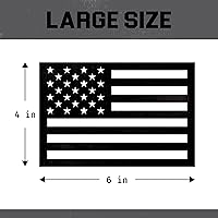 Vista 6 de Imanes negros de la bandera estadounidense paquete de 3 emblema táctico de Estados Unidos para automóvil, camión, SUV, parachoques, motocicleta