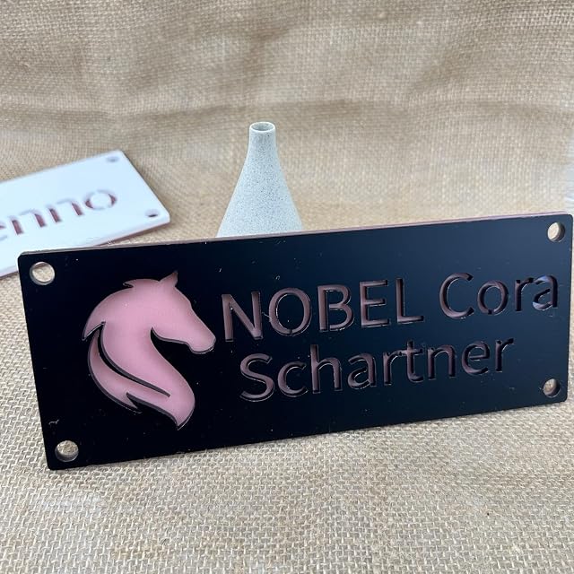 Letrero Personalizado Con Nombre De Establo Caballos, Placa Acrílica Recortada, Puerta Personalizada For