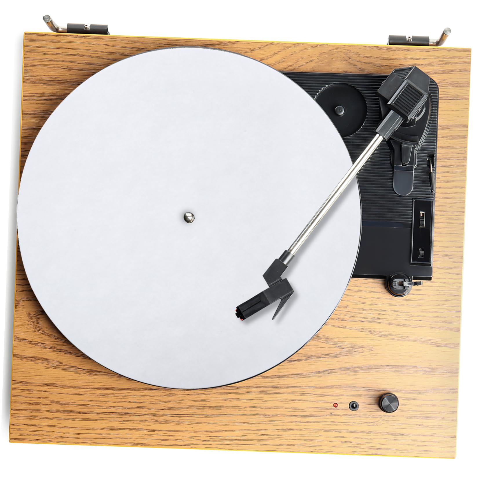 Abaodam 3pezzi Tappetino Antistatico Per Giradischi Lana Riduzione Delle Compatibile Con Tutti Piattaforma Standard Colore Bianco Design Antiscivolo Per Audio Ottimale