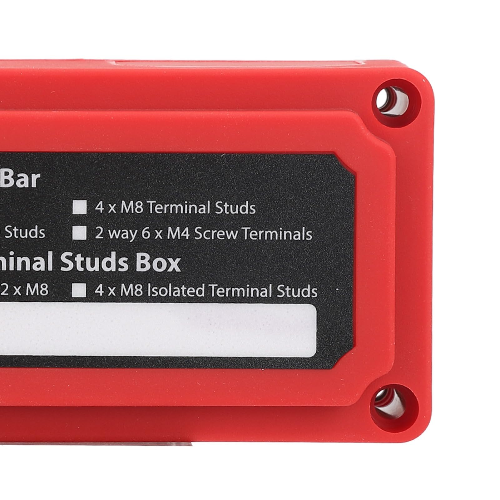 Bus Bar Box 200A 4 M10 3 8in Stollen Stromverteilung Block Terminal Stenmodul Design für Cars RV Trucks Yachten DC12 bis 48 V.