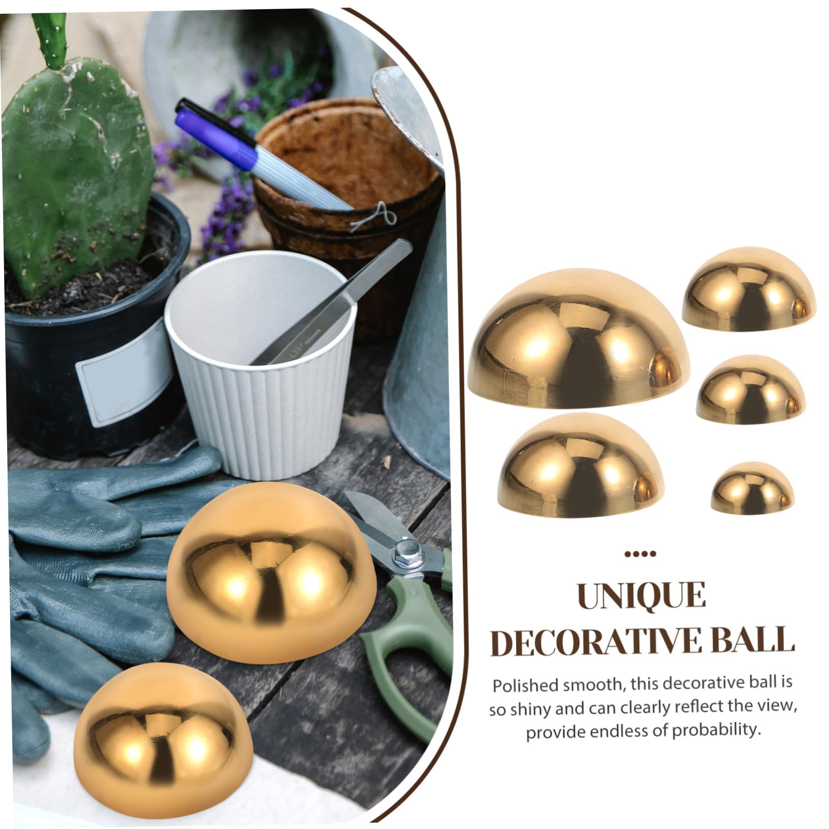 BESPORTBLE 20pezzi Sfere Decorative Inossidabile Palline Di Riflessione Per Giardino Sfera Di Osservazione Con Finitura Specchiata Variabili Per Fotografia e Decorazioni Esterni
