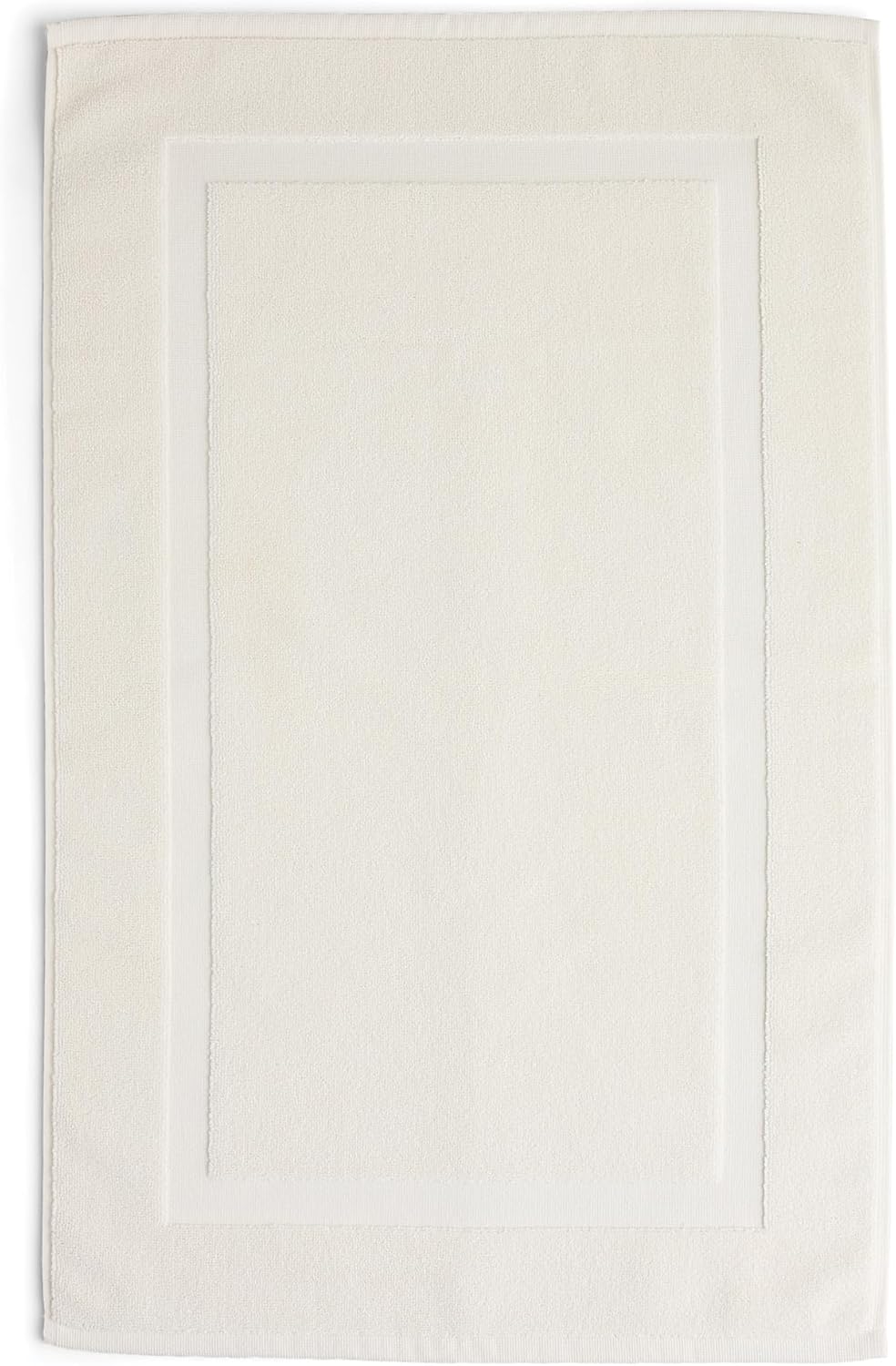 Preston Lane Douro Bath Mat – 100% Cotton, Plush & Absorbent Quick-Dry Bathroom Rug – Hotel-Quality Floor Mat for Shower or Tub, Made in Portugal, Alabaster