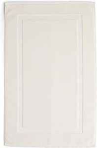 Preston Lane Douro Bath Mat – 100% Cotton, Plush & Absorbent Quick-Dry Bathroom Rug – Hotel-Quality Floor Mat for Shower or Tub, Made in Portugal, Alabaster