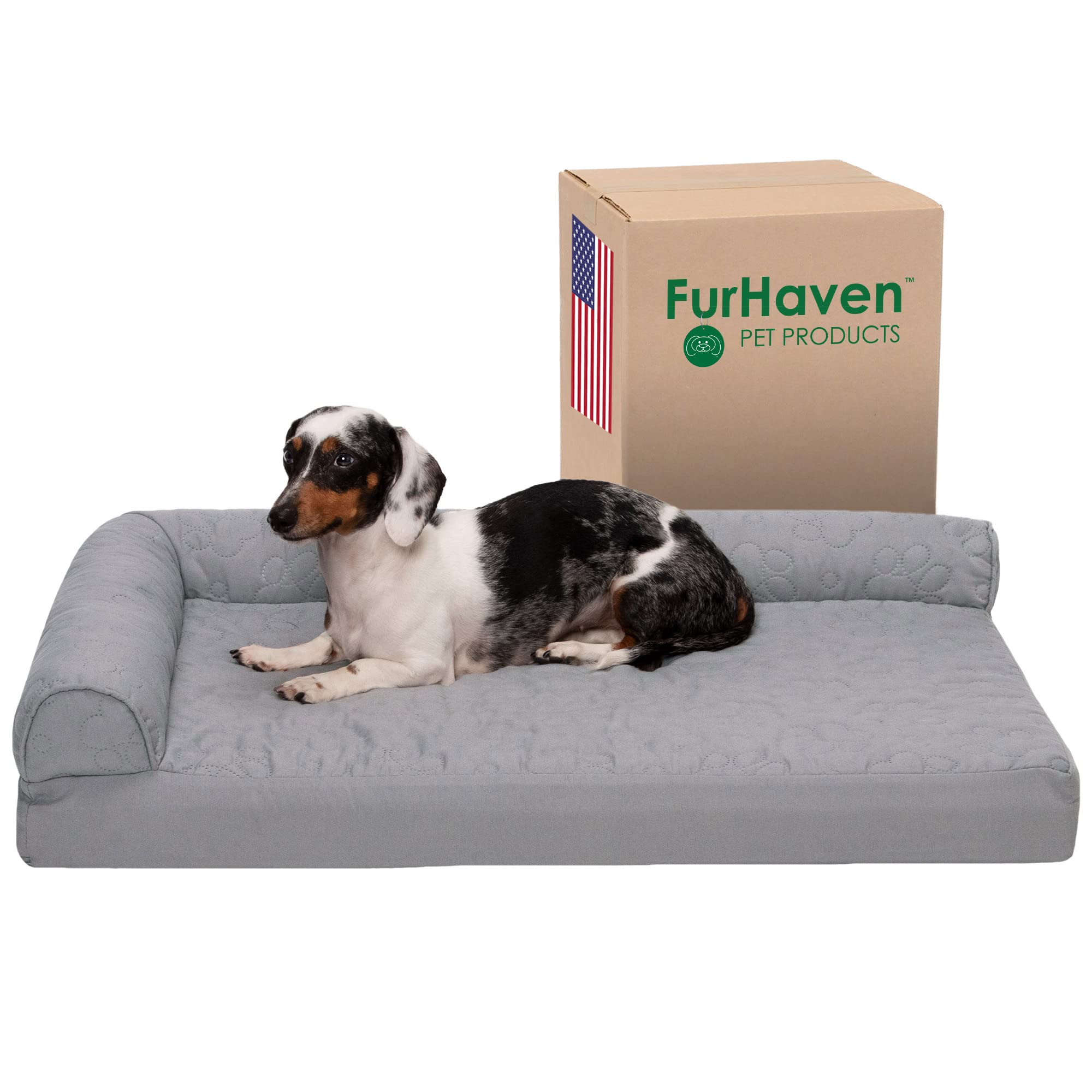Cooling Gel Dog Bed for Medium/Small Dogs w/ Removable Bolsters & Washable Cover, For Dog…