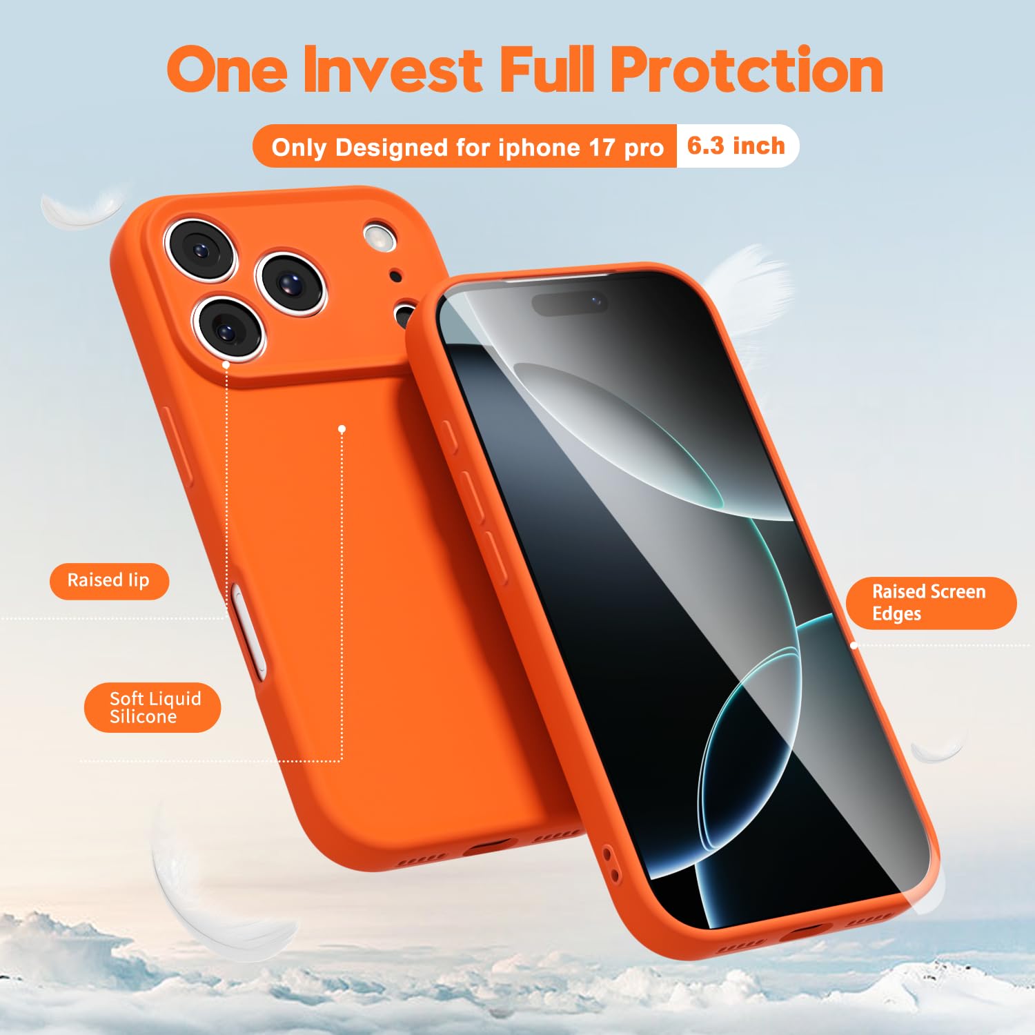 oakxco for iPhone 16 Pro Max Case Liquid Silicone, Soft Rubber Gel Elegant Aesthetic Basic Simple Cover, Cute Thin Slim TPU Matte Solid Color Plain Smooth Case for Women Girl, Light Pink — view 387