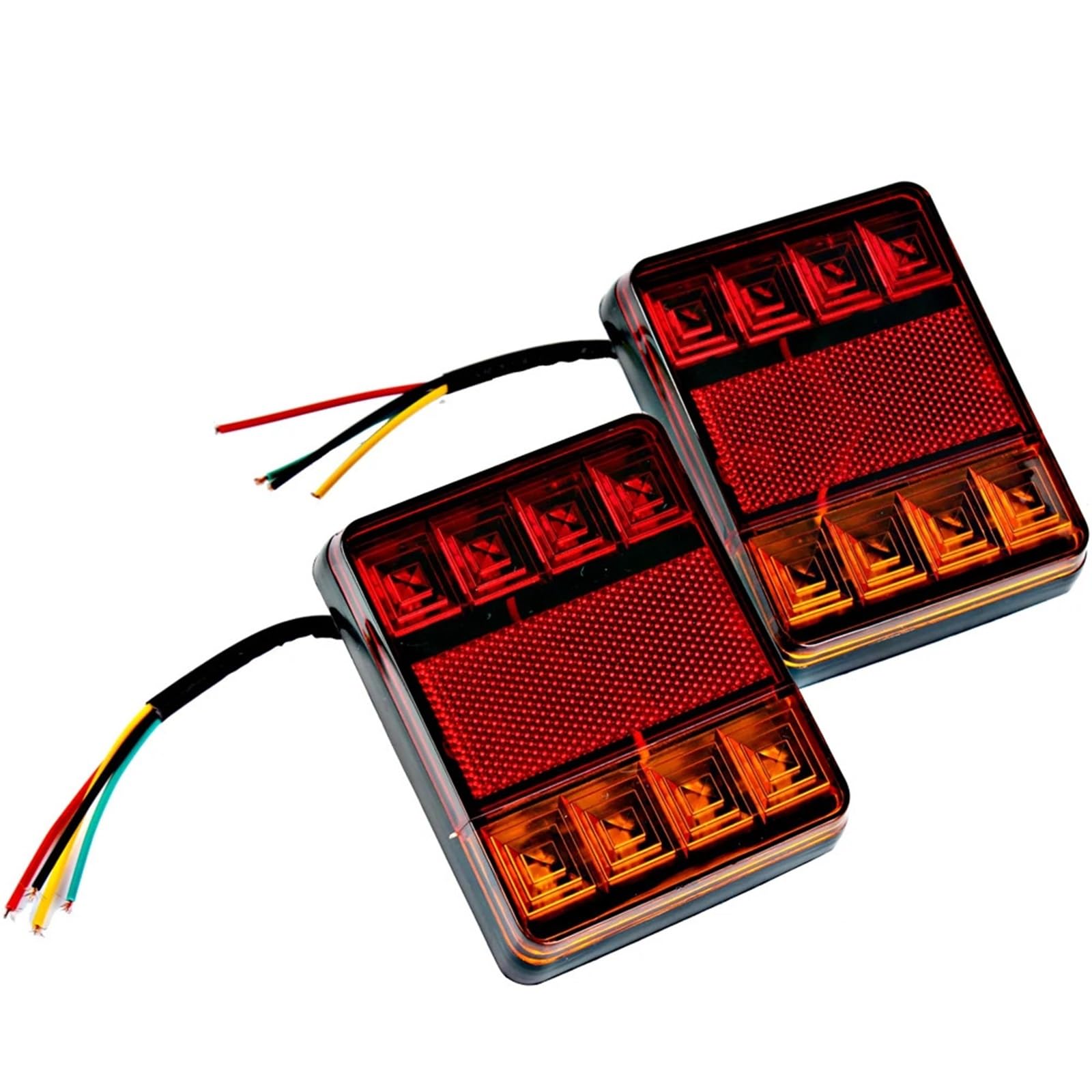 tylne światła LED Lampa tylna zespolona 2 szt./zestaw 8 diod LED tylne światła samochodowe tylne lampy ostrzegawcze światła tylne stylizacja samochodu DC 12V tylne części