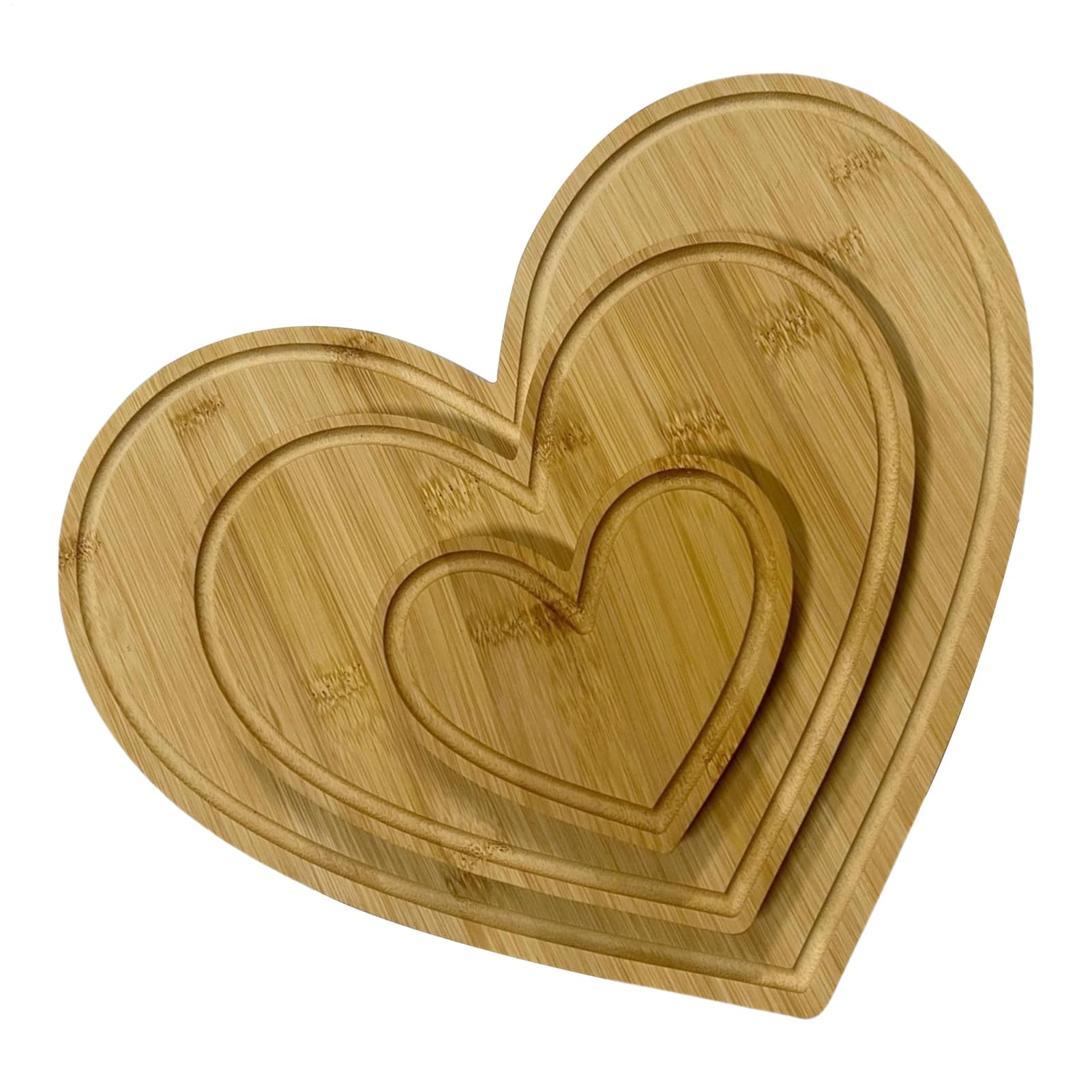 Tabla De Cortar En Forma De Corazón Placa de Madera Natural Ligera