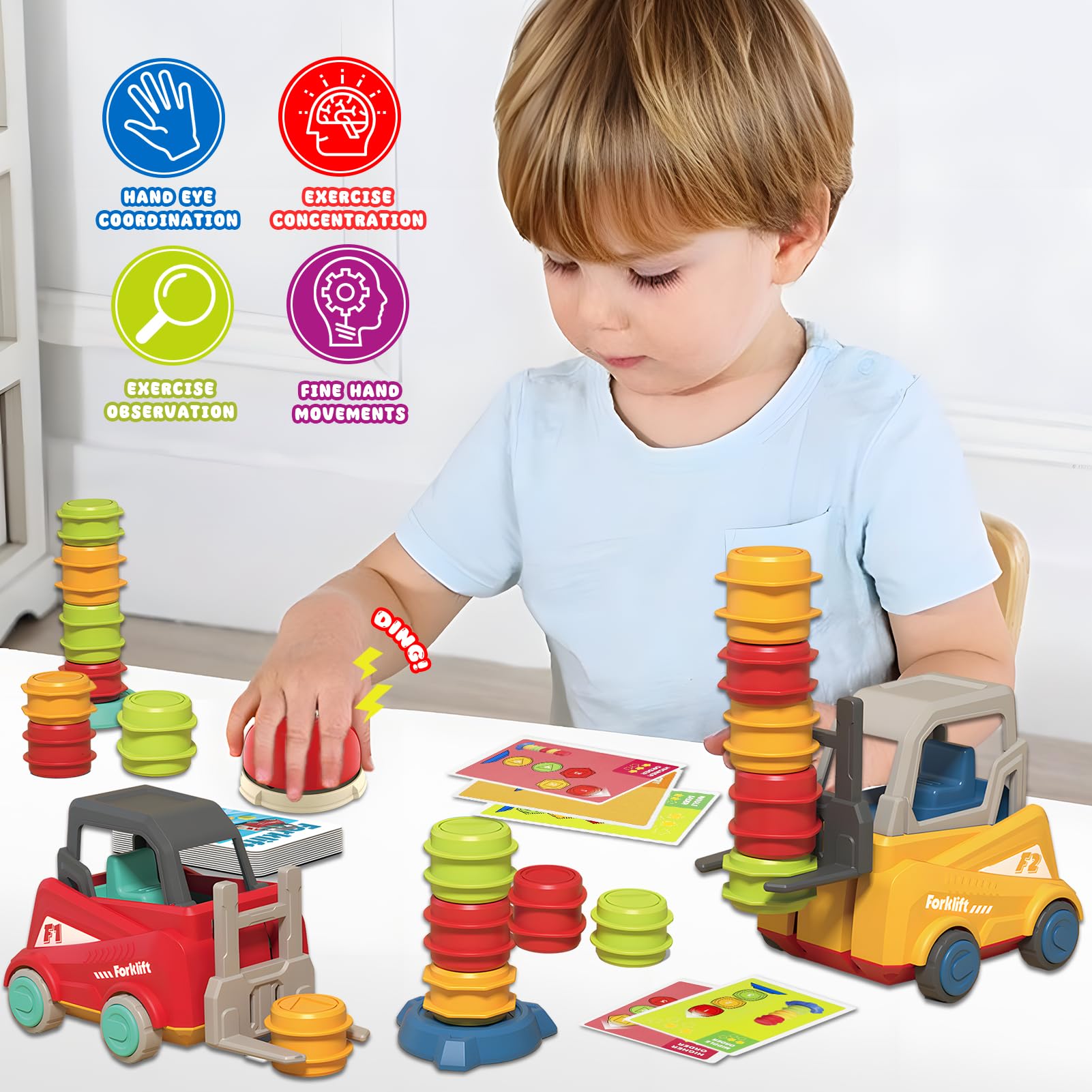 Jeu de transport de chariot élévateur - Ingénierie - 25 pièces - 3 ans Jeu de transport de chariot élévateur - Ingénierie - 25 pièces - 3 ans