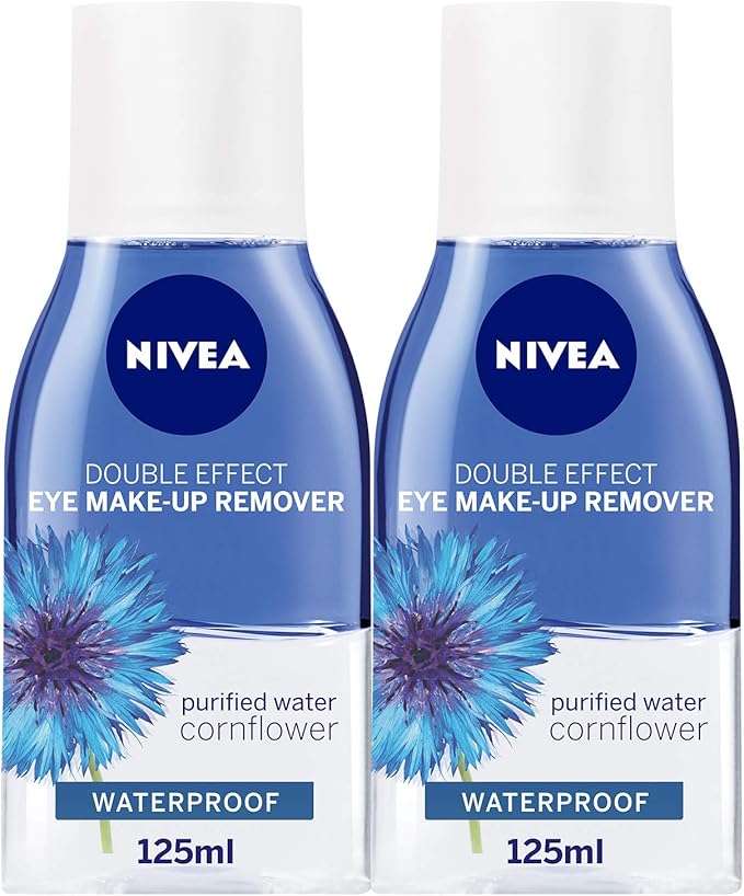 NIVEA Eye Makeup Remover, Double Effect Sensitive Lashes Protection