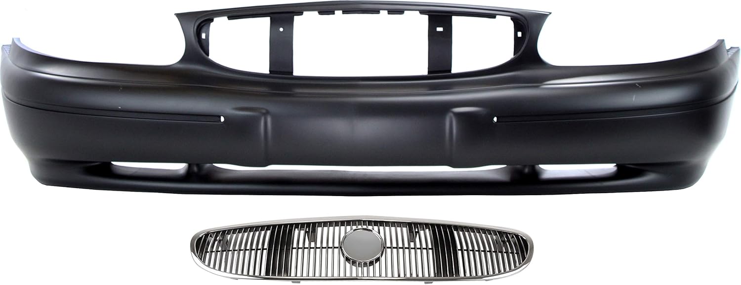 Garage-Pro Grille Assembly KIT Compatible with Buick Century 1997-2002 For Models Without SE Package Chrome Shell with Painted Black Insert