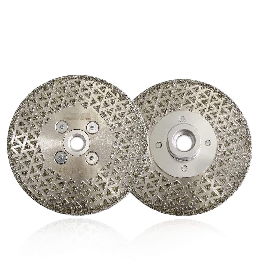 SHDIATOOL Diamond Grinding Disc for Granite Marble Diamond Cutting Wheel Saw Blade with 5/8-Inch-11 Arbor 4.5 Inch (2-Pack)