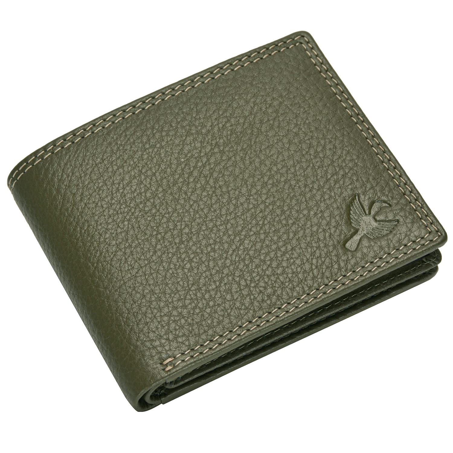 HORNBULL Kane Green Rambler RFID Blocking Leather Wallet for Men - Image 7 thumbnail