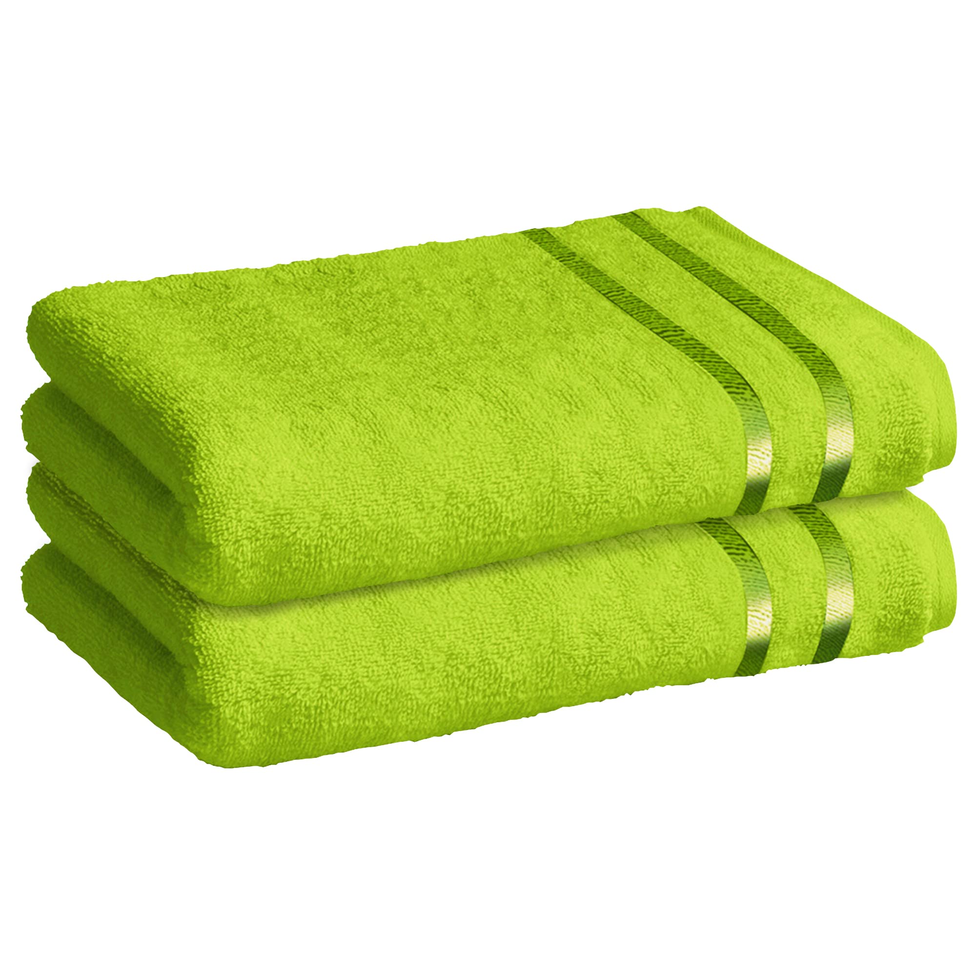 Blue Cotton Bath Towels - Soft & Absorbent -11