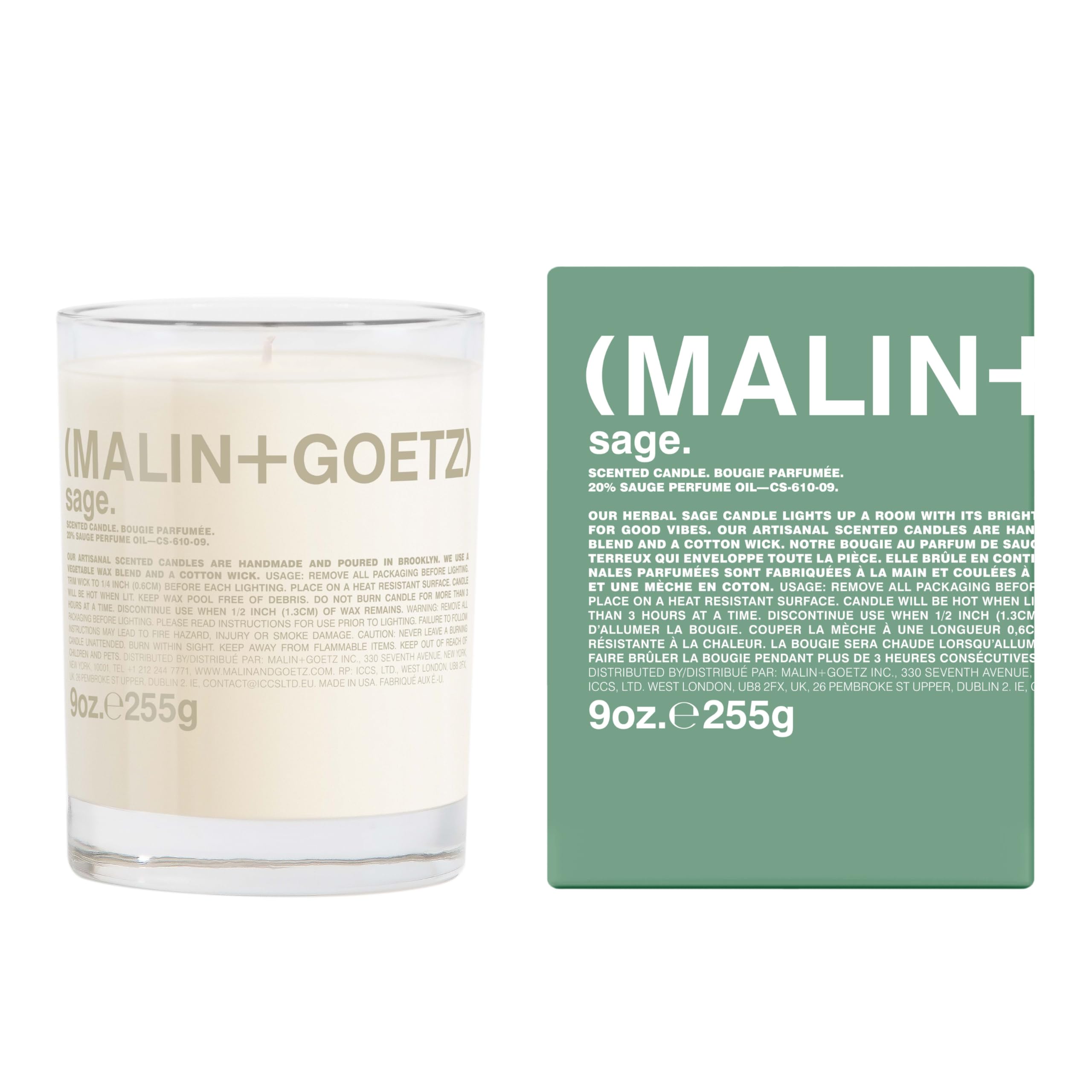 MALIN + GOETZ Sage Scented Candle (9 Oz.)