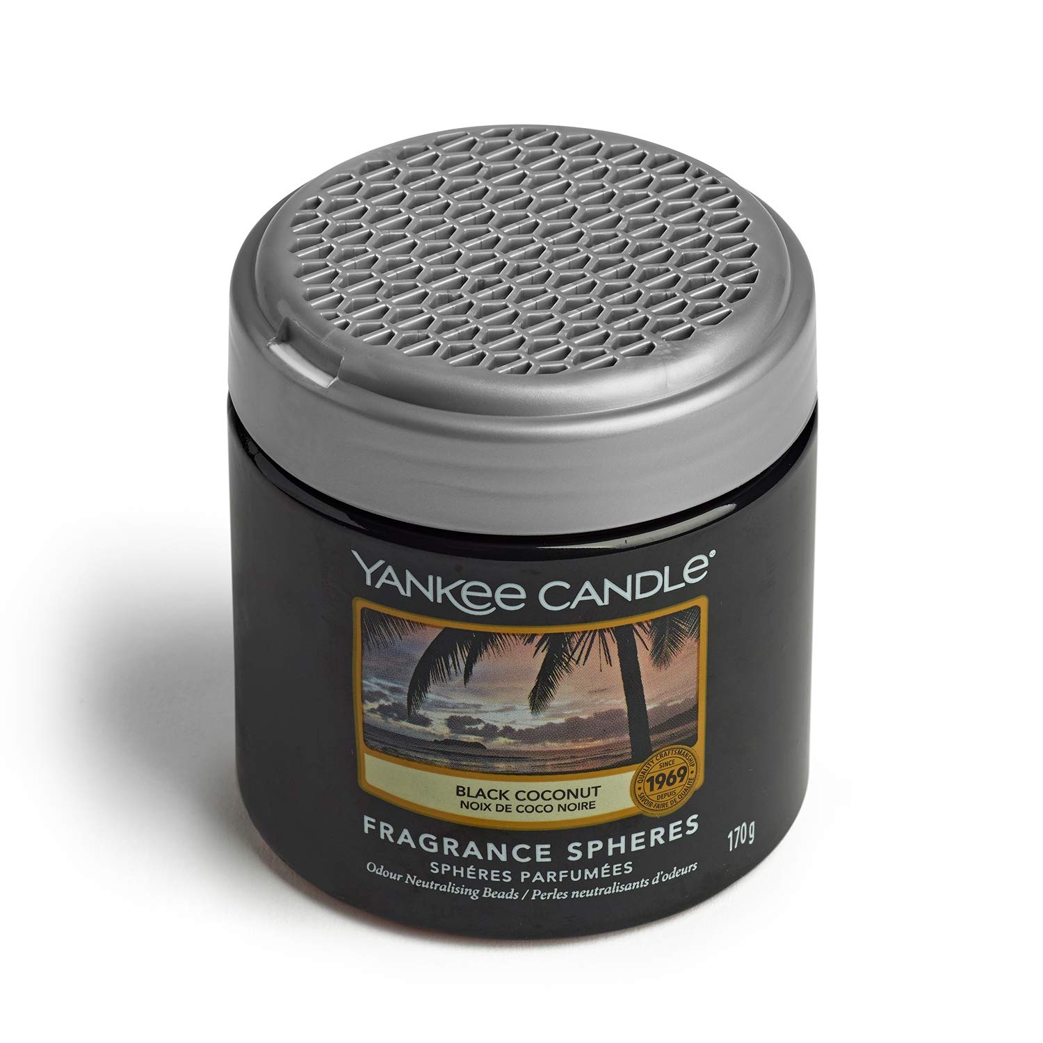 Yankee Candle Fragrance Spheres Air Freshener, Up to 30 Days of Fragrance, Black Coconut, 7.4 cm x 8 cm