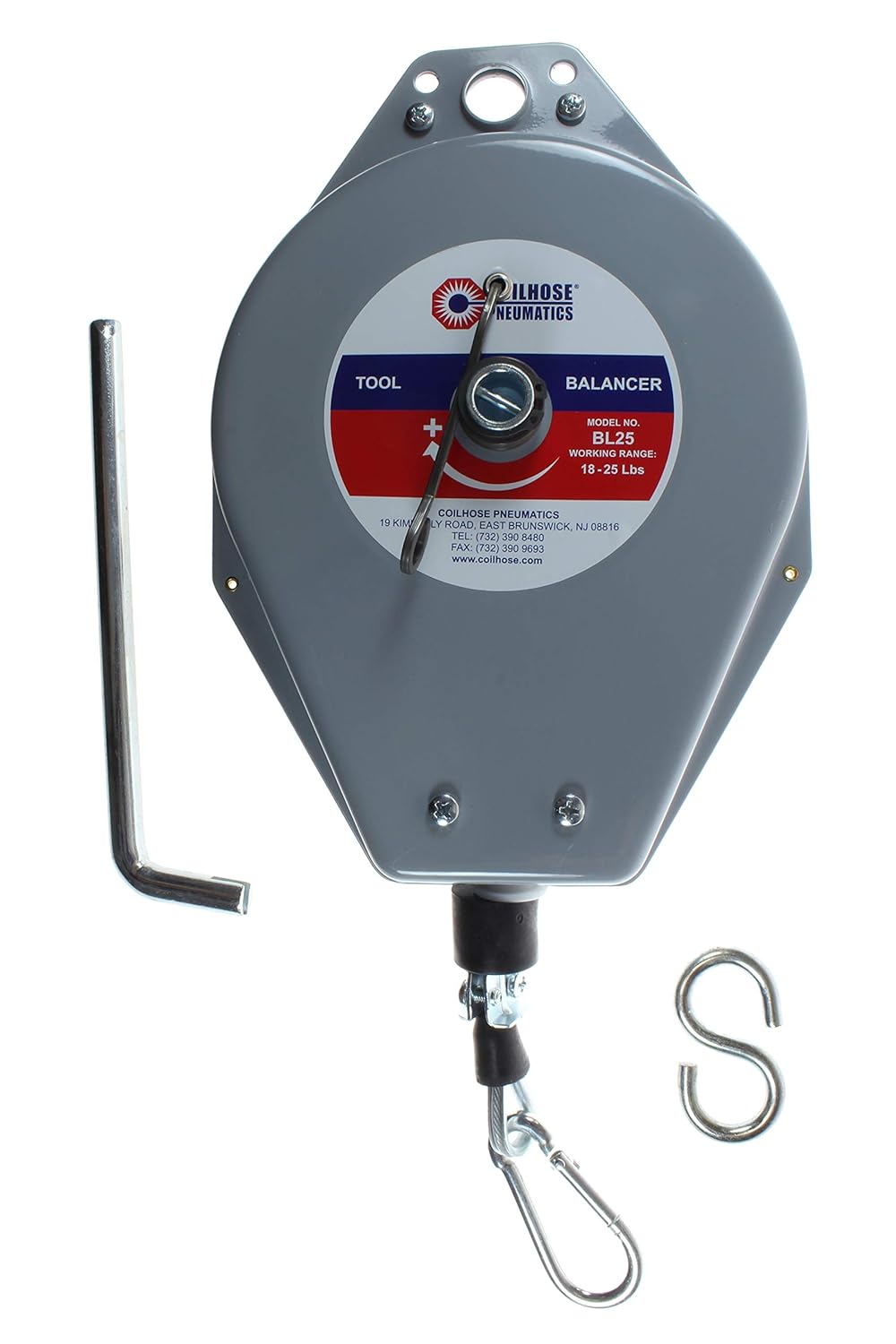 Coilhose Pneumatics BL25 Heavy Duty Mechanical Tool Balancer, 18 - 25 Pound Load Capacity
