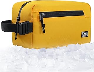 MIER Freezable Snack Bags Small Frozen Mini Cooler Lunch Bag Freezer Insulated Pouch for Adults Work Travel On-the-go,Yellow