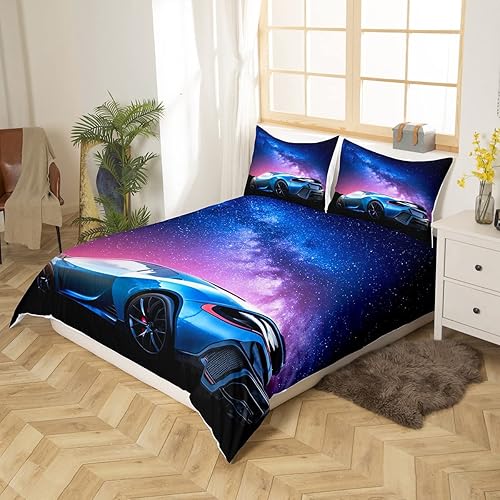 Miniatura 5 de Feelyou Juego de ropa de cama de motor de vapor, tamaño individual para niños y niños, locomotora de tren rojo y negro sobre vías de ferrocarril de