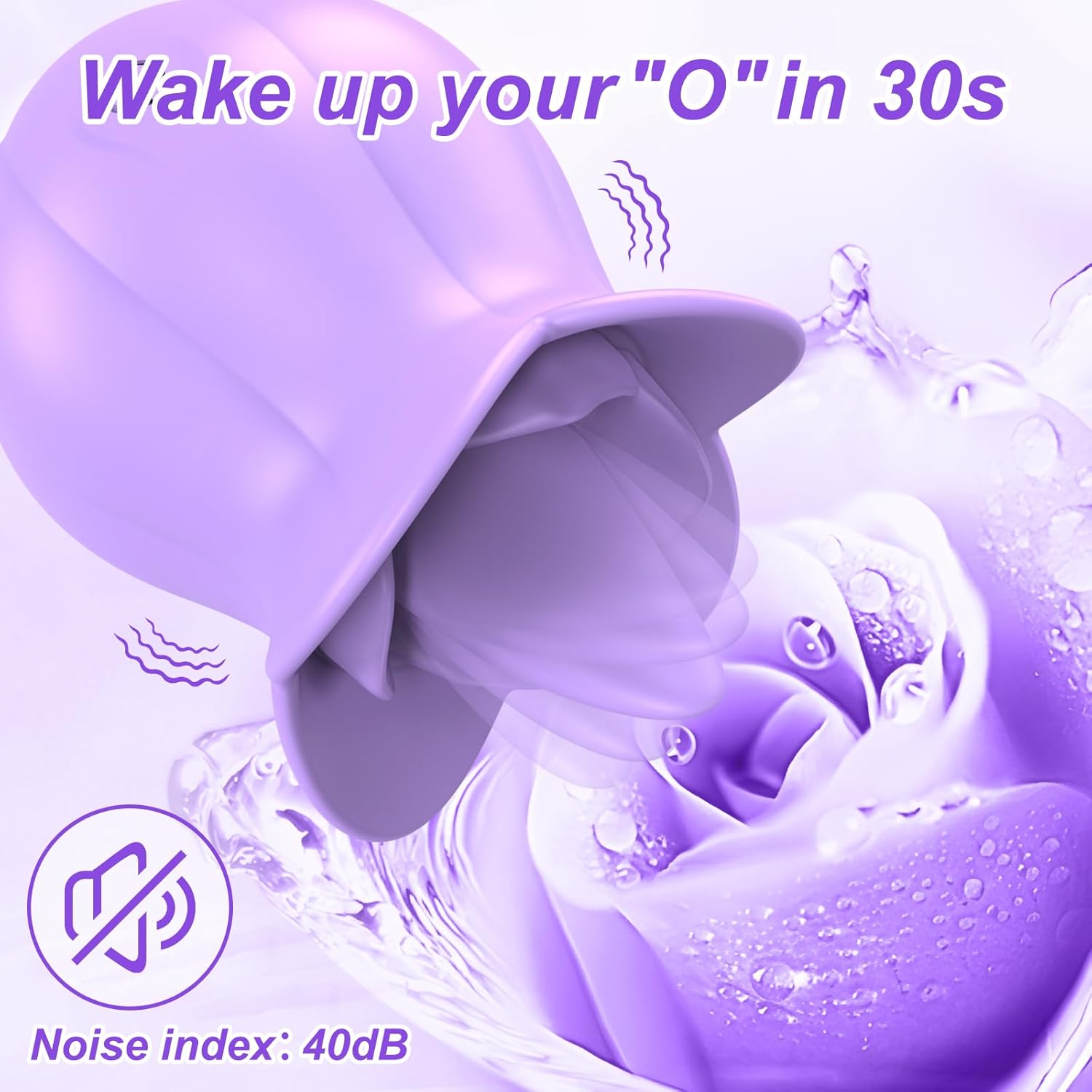 Tongue Vibrator, Rose Sex Toy for Women Clitoris & Nipple Licker, Clit Stimulator with 10 Tongue Licking & Vibration, Female Adult Toys Portable Mini Vibrators 2.95 in Only