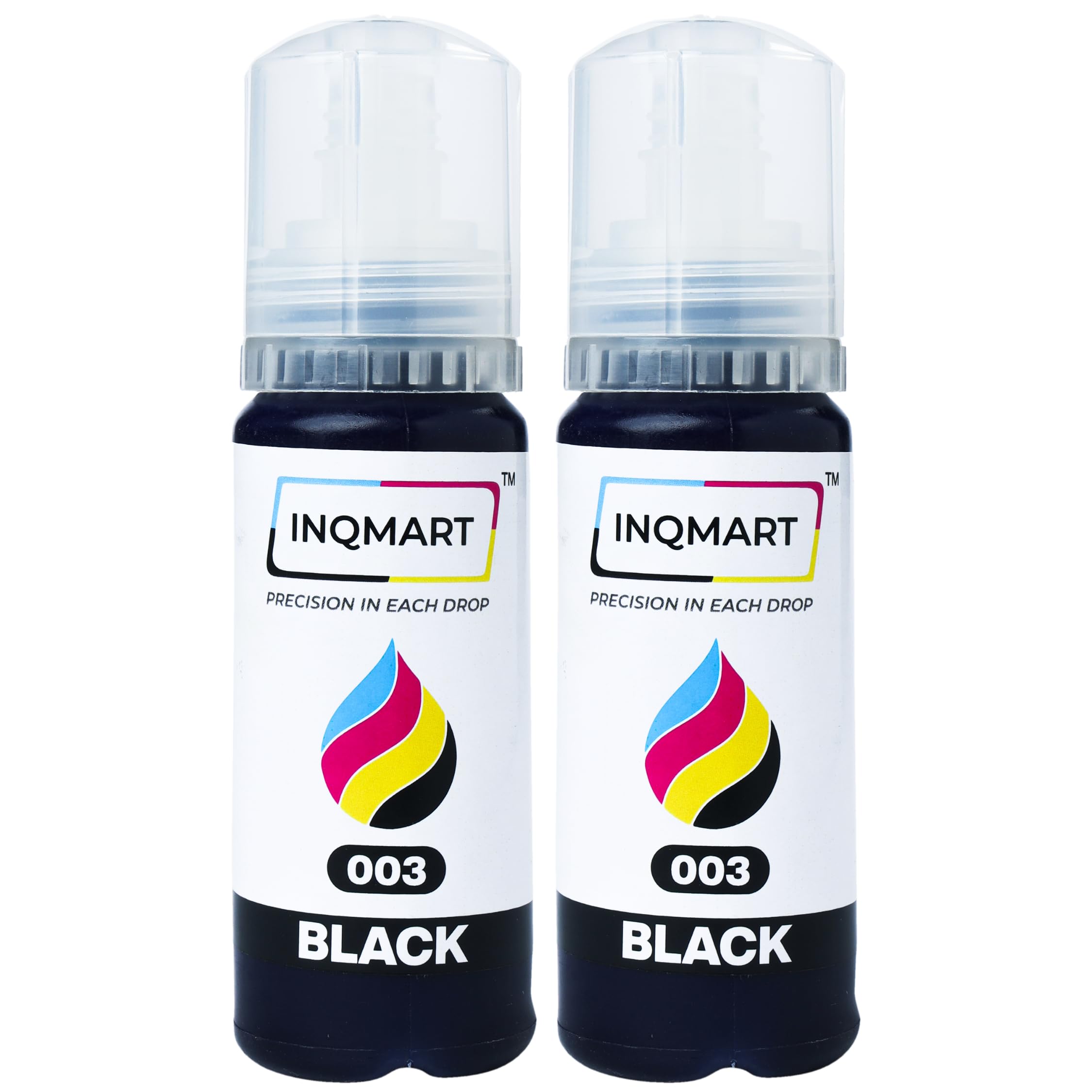 003 Compatible Refill Ink for Epson L3150, L3110, L3250, l3210, L3252, L3150, L3116, L3101,L3215, L3216, L3151, L3152, L3156, L5190 Printer Ink - (70gm x 2-Black) Ink Bottle (2-pk)-image-7