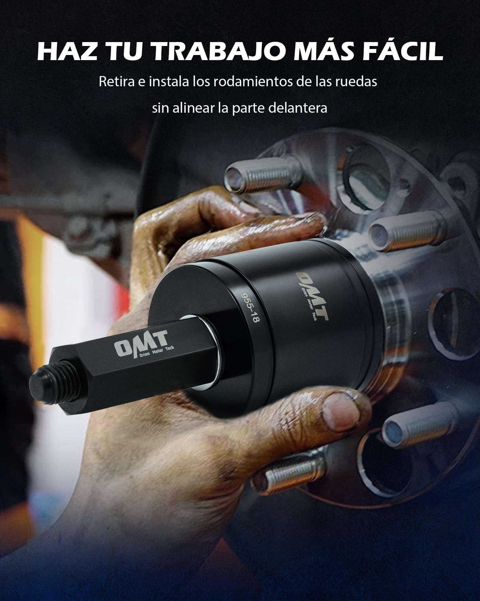 ORION MOTOR TECH 24 PCS Herramientas de Cojinetes de Rueda Juego de Herramientas Extractoras de Rodamientos para Extracción e Instalación de Rodamientos de Tracción Delantera con Tornillos Deslizantes